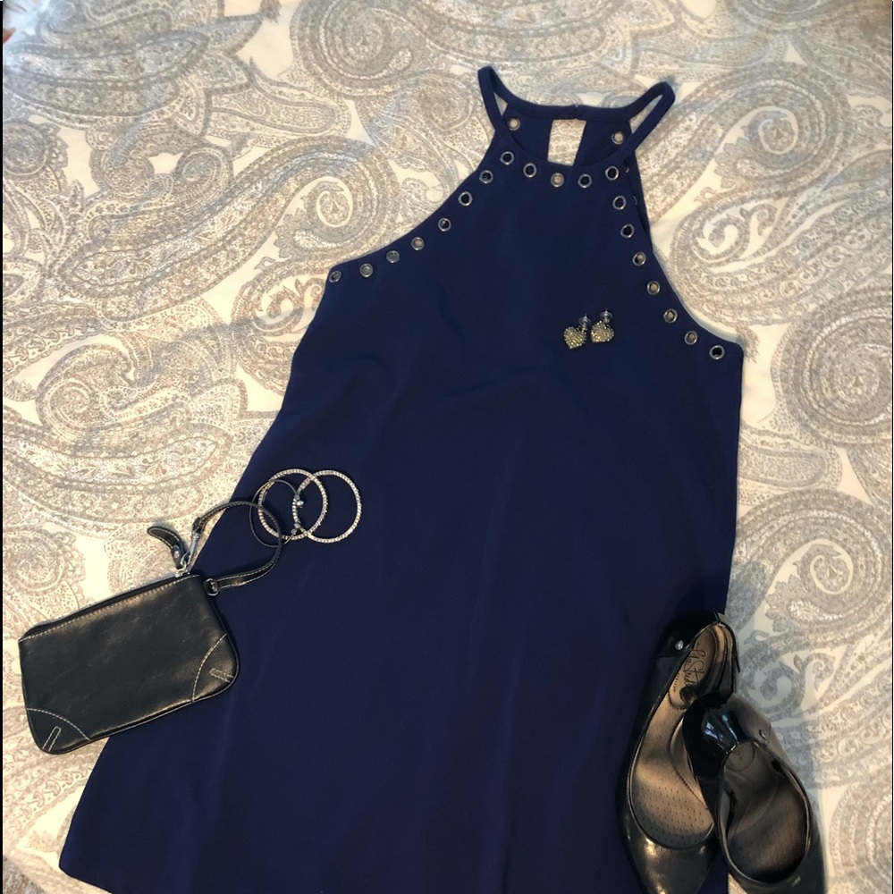 Navy Blue Night Club Dress